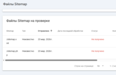 Гугл не может обработать Sitemap